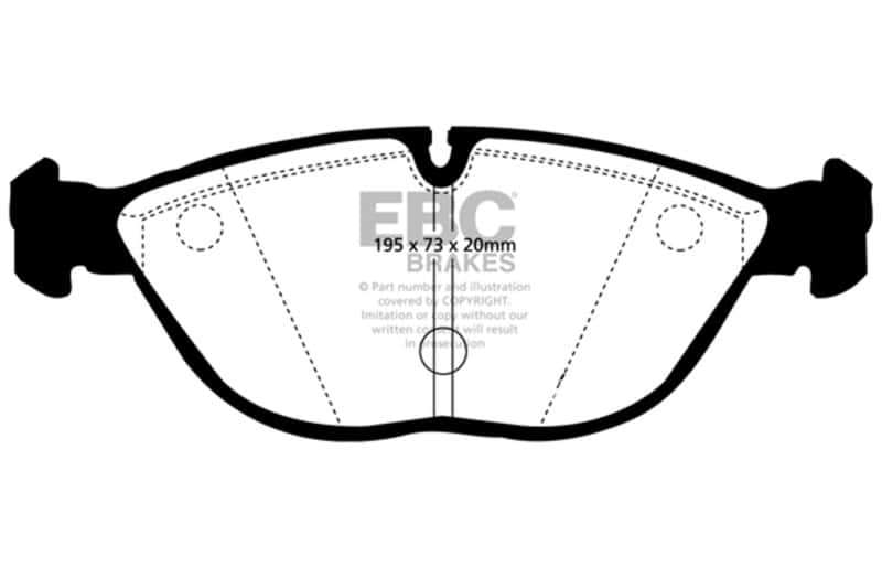 EBC — EBC 04-06 Audi TT Quattro 3.2 Bluestuff Front Brake Pads
Disc Brake Pad - view 1