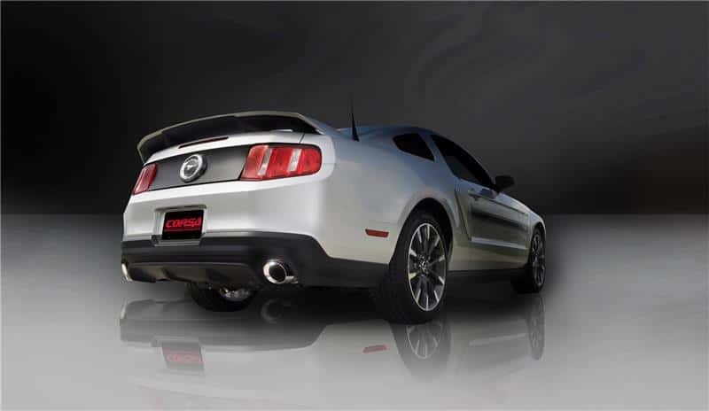 CORSA Performance — Corsa 2011-2014 Ford Mustang GT/Boss 302 5.0L V8 Polished Sport Axle-Back Exhaust
Exhaust - view 3