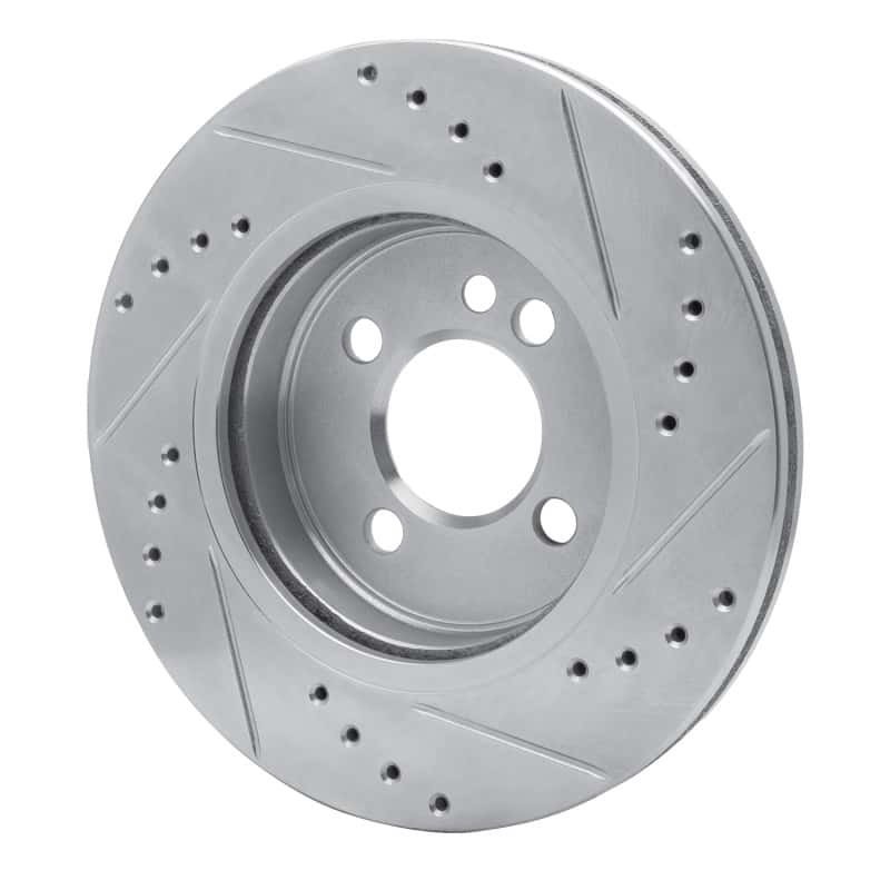R1 Concepts — R1 02-08 Mini Cooper (Excl Clubman) Front Left Drilled & Slotted Silver Brake Rotor
R1 Brake Rotor Drill - view 4