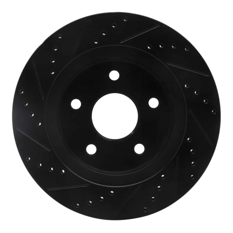 R1 Concepts — R1 02-24 Chrysler ASPEN Front Right Drilled & Slotted Black Brake Rotor
R1 Brake Rotor Drill - view 5