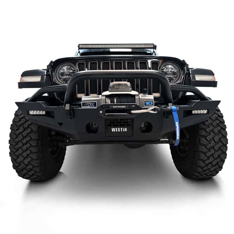 Westin — Westin 20-25 Jeep Gladiator / 18-25 Wrangler JL XTS Round Bull Bar - Tex. Blk
Bull Bar - view 7