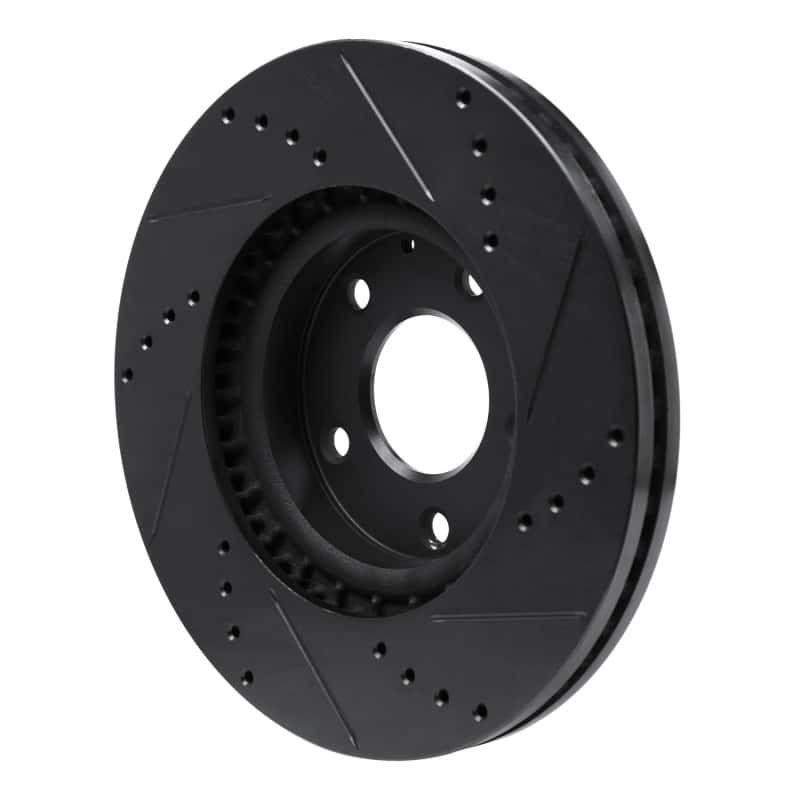 R1 Concepts — R1 13-19 Mazda 6 Front Left Drilled & Slotted Black Brake Rotor
R1 Brake Rotor Drill - view 4