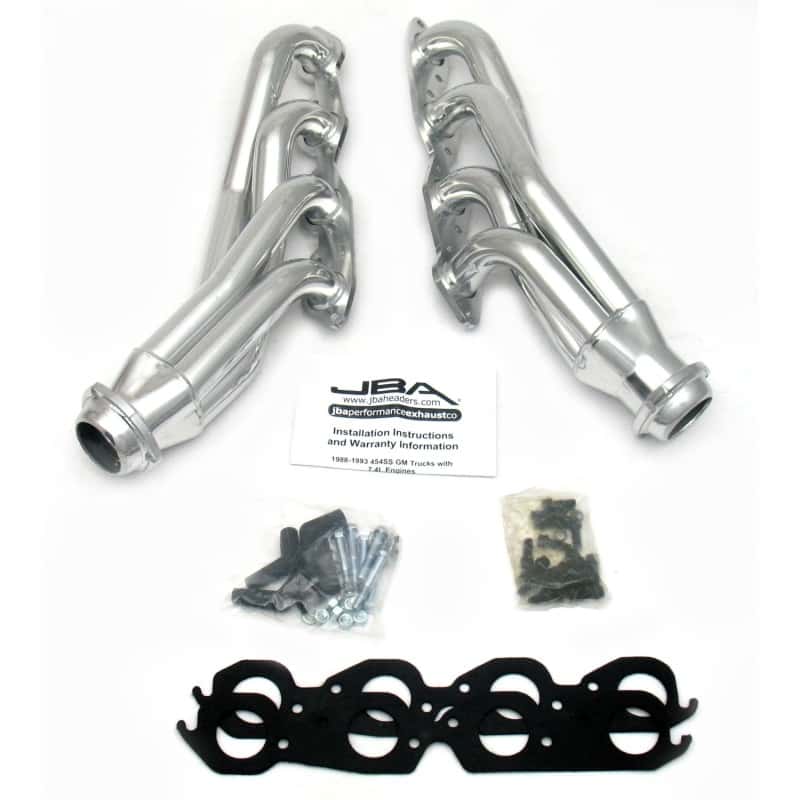 JBA — JBA 88-93 GM Truck 7.4L BBC w/o A.I.R. 1-3/4in Primary Silver Ctd Cat4Ward Header
Exhaust Header - view 2