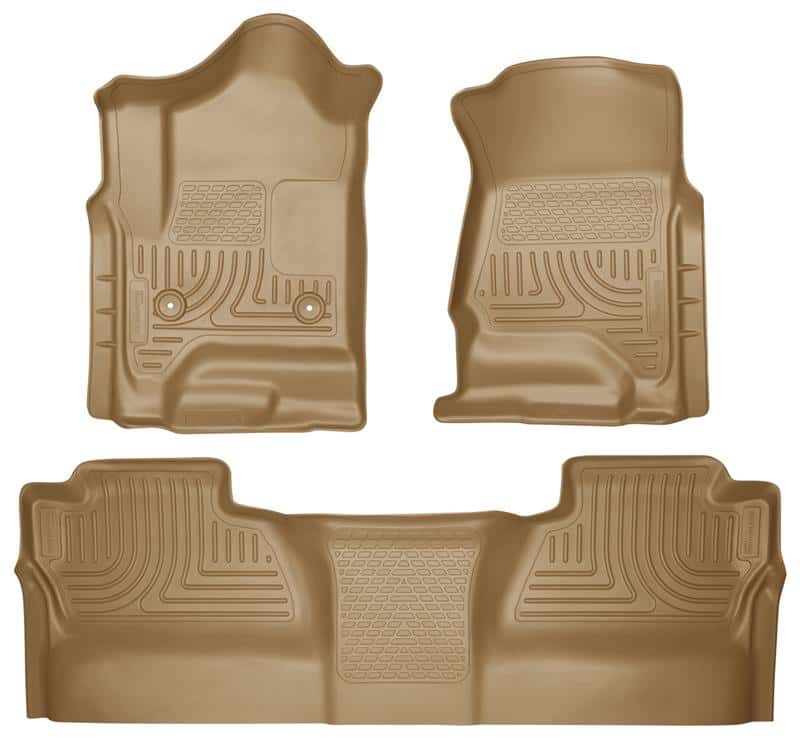Husky Liners — Husky Liners 14 Chevrolet Silverado/GMC Sierra WeatherBeater Tan Front & 2nd Seat Floor Liners
Floor Liners - view 2