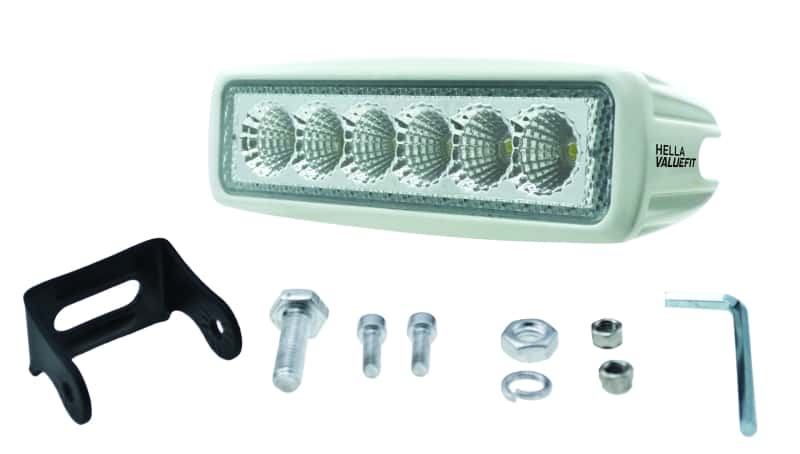 Hella — Hella Value Fit Mini Flush Mount 7.7in - 18W White Housing Flood Beam LED Light Bar - view 11
