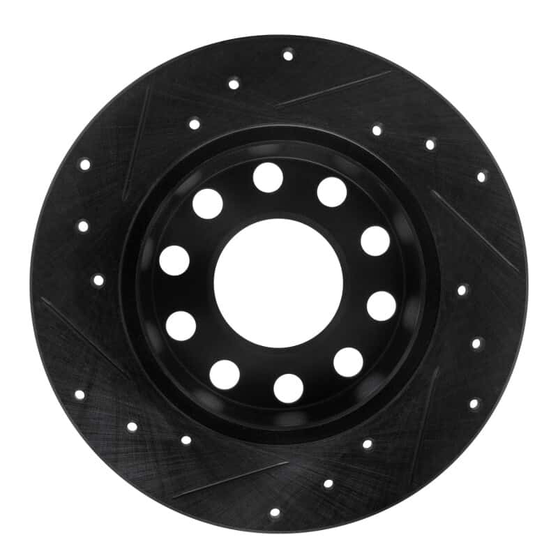 R1 Concepts — R1 00-08 Audi A4 (USA/Canada) Rear Right Drilled & Slotted Black Brake Rotor
R1 Brake Rotor Drill - view 5