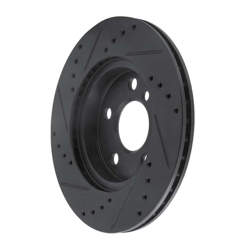 R1 Concepts — R1 14-21 BMW i3 Front Right Drilled & Slotted Black Brake Rotor
R1 Brake Rotor Drill - view 4