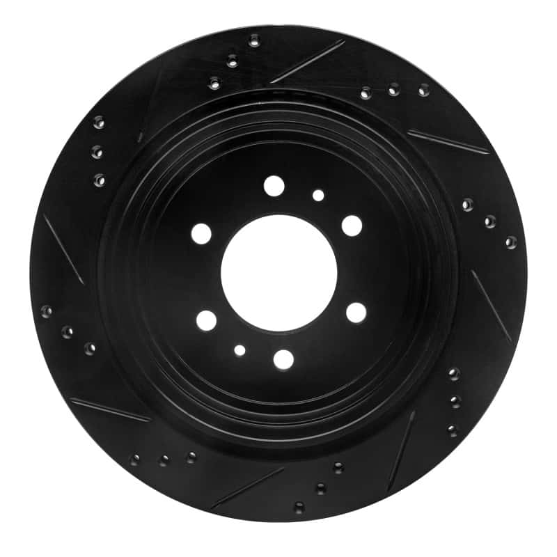 R1 Concepts — R1 04-11 Ford F-150 4WD Rear Right Drilled & Slotted Black Brake Rotor
R1 Brake Rotor Drill - view 5