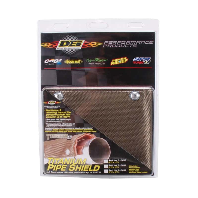 DEI — DEI Pipe Shield w/Stainless Steel Clamps - 6in x 24in - Titanium
Exhaust Heat Shield - view 4