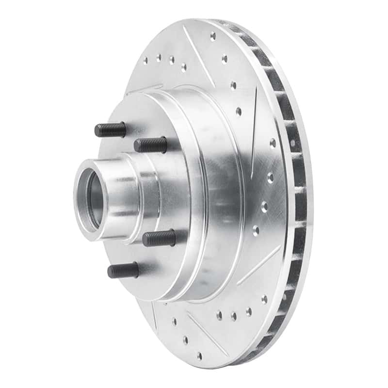 R1 Concepts — R1 1991-1996 Buick Roadmaster Front Right Drilled & Slotted Silver Brake Rotor
R1 Brake Rotor Drill - view 2