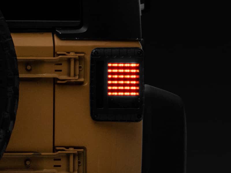 Raxiom — Raxiom 07-18 Jeep Wrangler JK LED Tail Lights- Black Housing (Smoked Lens)
Lights - view 9