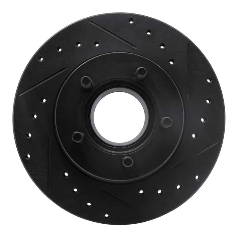 R1 Concepts — R1 90-94 Ford Ranger (USA/Canada) Front Right Drilled & Slotted Black Brake Rotor
R1 Brake Rotor Drill - view 1
