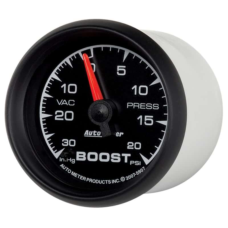 AutoMeter — Autometer ES 52.4mm 30 In. HG/20 PSI Vacuum/Boost Gauge
GA 2" BST 20PSI M ES - view 5