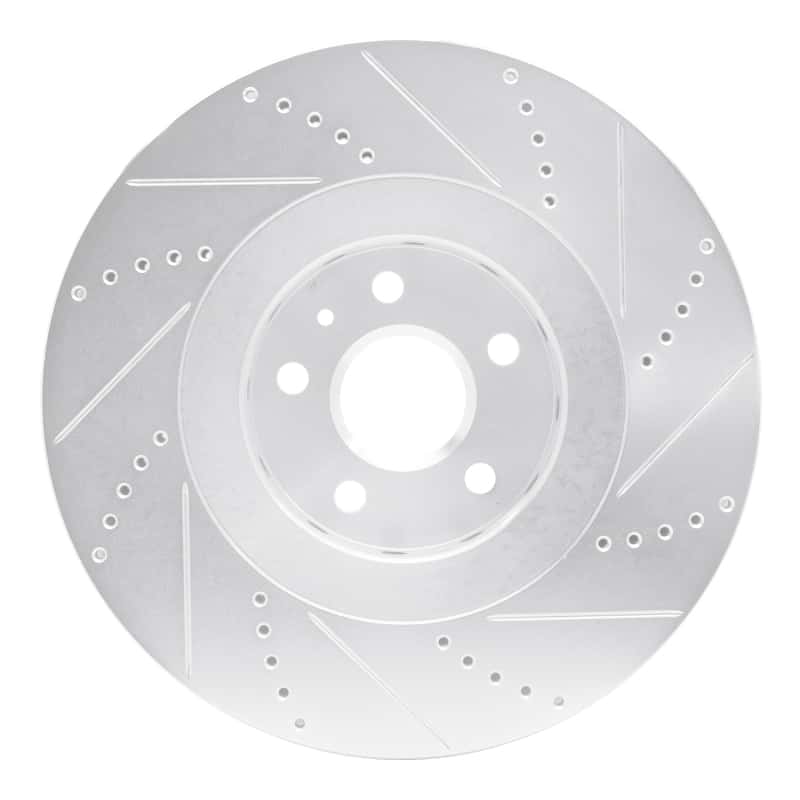 R1 Concepts — R1 2009-2015 Cadillac CTS Front Left Drilled & Slotted Silver Brake Rotor
R1 Brake Rotor Drill - view 5