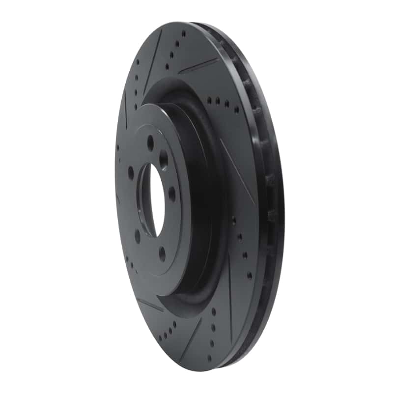 R1 Concepts — R1 2013-2025 Land Rover Defender 110 Rear Left Drilled & Slotted Black Brake Rotor
R1 Brake Rotor Drill - view 2