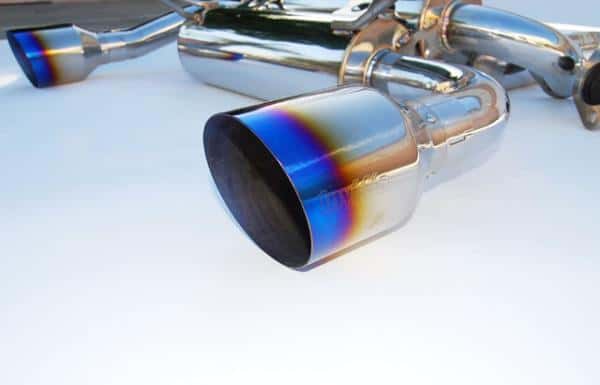 Invidia — Invidia 02-08 Nissan 350z Gemini Single Layer Titanium Tip Cat-back Exhaust - view 2