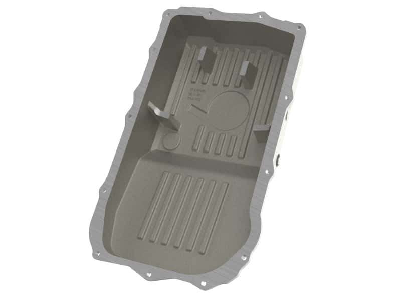 aFe — aFe POWER 18-25 Jeep Wrangler (JL) 850RE/8HP70/8HP75 Transmission Pan - Raw w/ Machined Fins
Transmission Pan - view 3
