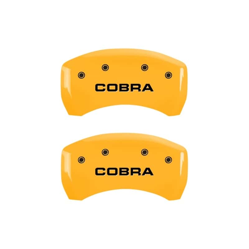 MGP — MGP Rear set 2 Caliper Covers Engraved Rear Cobra Yellow finish black ch
Caliper Covers - view 1