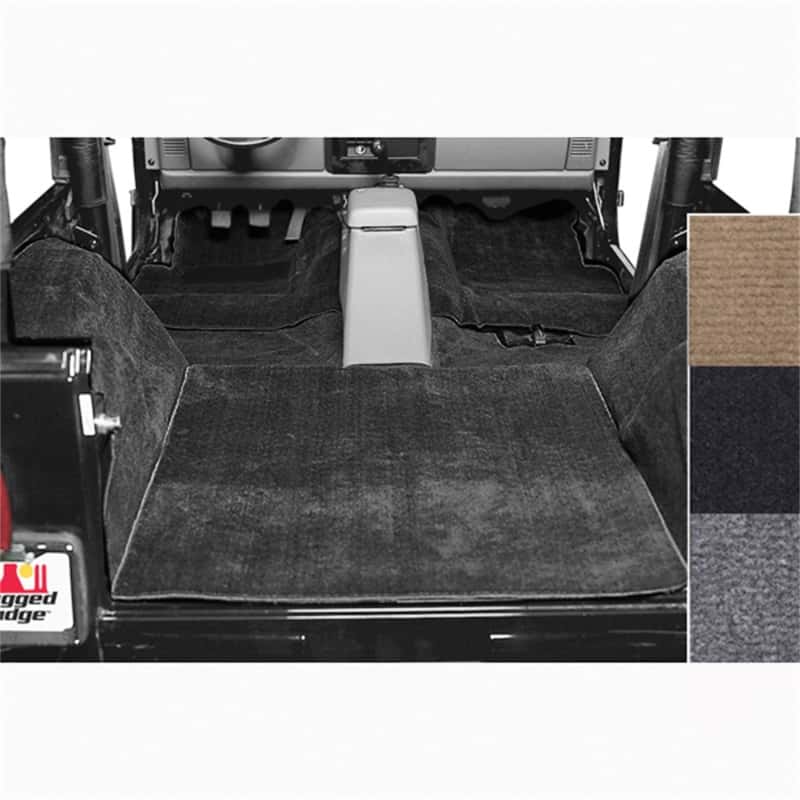 Rugged Ridge — Rugged Ridge Deluxe Carpet Kit Black 76-95 Jeep CJ / Jeep Wrangler Models
OFFROAD_INTERIOR
Carpet Kit - view 1