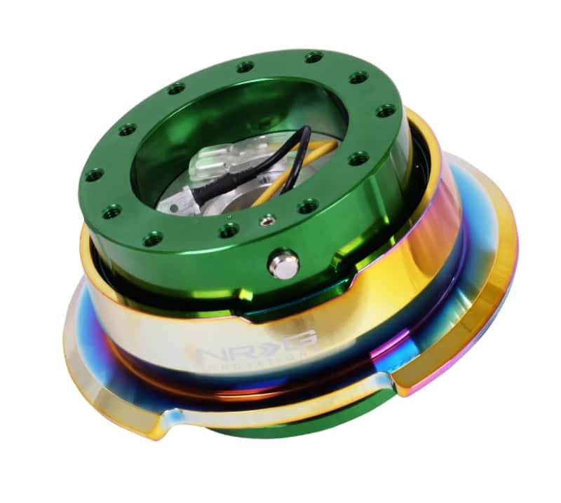 NRG — NRG Quick Release Gen 2.8 - Green Body / Neochrome Ring - view 2