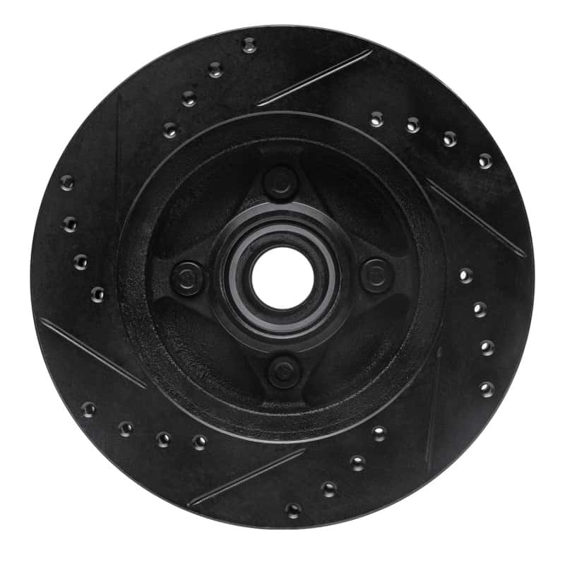 R1 Concepts — R1 87-93 Ford Mustang Front Right Drilled & Slotted Black Brake Rotor
R1 Brake Rotor Drill - view 5