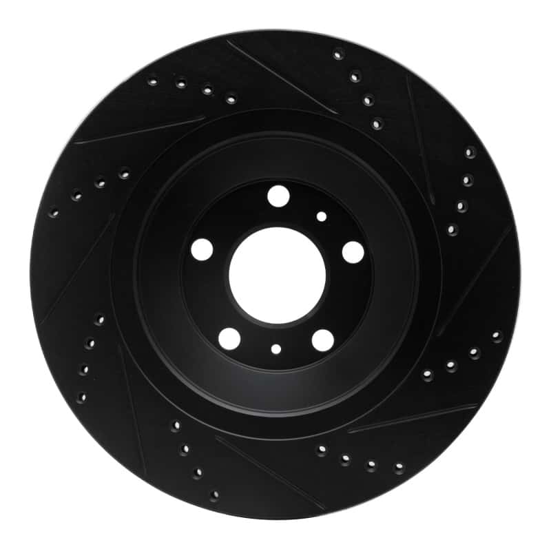 R1 Concepts — R1 04-18 Audi S8 Rear Left Drilled & Slotted Black Brake Rotor
R1 Brake Rotor Drill - view 5