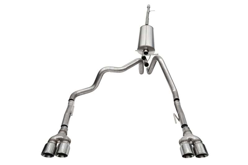 CORSA Performance — Corsa 19-23 Chevrolet Silverado 1500 Cat-Back Dual Rear Exit with Twin 4in Polished Pro-Series Tips
Exhaust - view 2