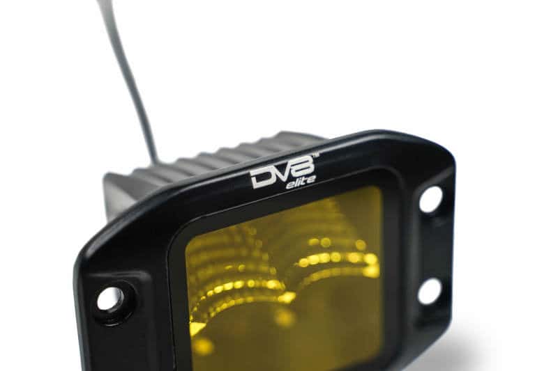 DV8 Offroad — DV8 3-Inch Elite Series LED Amber Flush Mount Pod Light - view 14