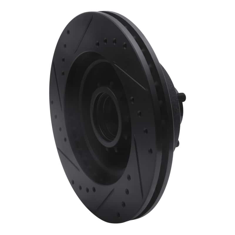 R1 Concepts — R1 73-89 Chrysler CORDOBA Front Right Drilled & Slotted Black Brake Rotor
R1 Brake Rotor Drill - view 4