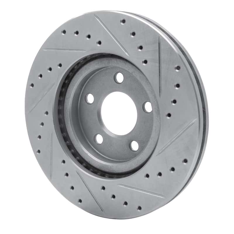 R1 Concepts — R1 03-09 Chrysler PT Cruiser Front Left Drilled & Slotted Silver Brake Rotor
R1 Brake Rotor Drill - view 4