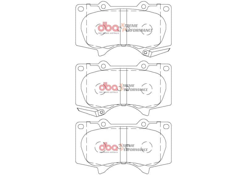DBA — DBA 2015+ Toyota Fortuner XP Performance Brake Pads
Brake Pad - view 1