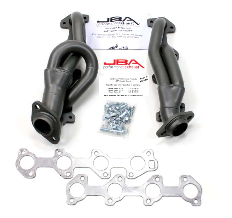 JBA — JBA 04-07 Dodge Dakota 4.7L PowerTech 1-1/2in Primary Ti Ctd Cat4Ward Header
Exhaust Header - view 1