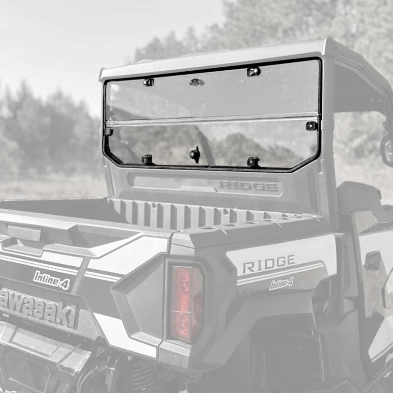 Seizmik — Seizmik 24+ Kawasaki Ridge Rach Rear Folding Windshield- UV - view 4