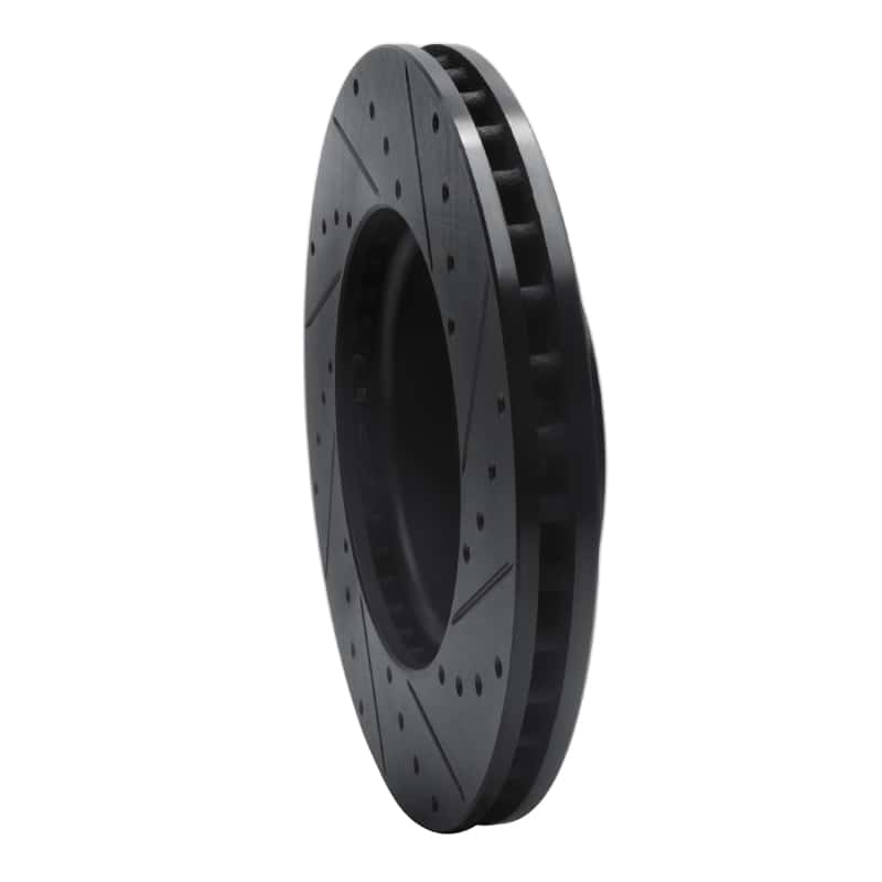 R1 Concepts — R1 14-20 Cadillac CTS Front Left Drilled & Slotted Black Brake Rotor
R1 Brake Rotor Drill - view 4