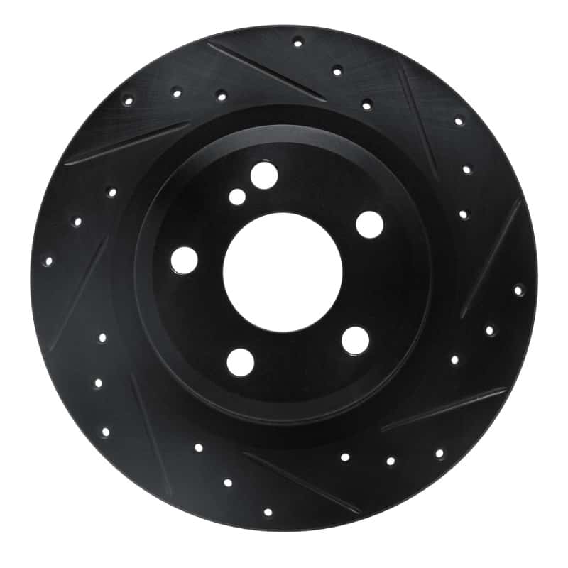 R1 Concepts — R1 12-20 Mercedes-Benz SLC300 Rear Right Drilled & Slotted Black Brake Rotor
R1 Brake Rotor Drill - view 1