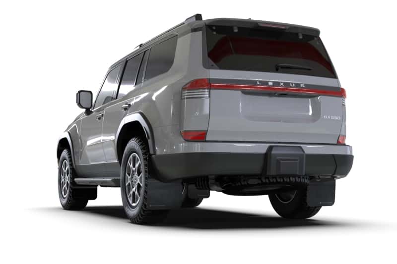 Rally Armor — Rally Armor 24-25 Lexus GX 550 Luxury Black UR Mud Flap - Silver Logo - view 2