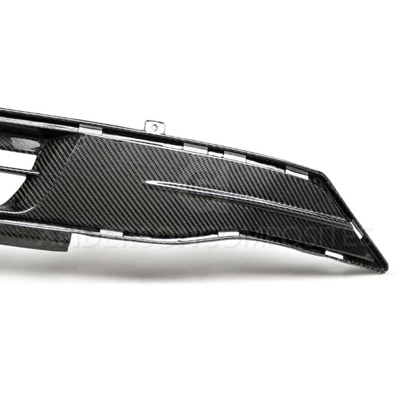 Anderson Composites — Anderson Composites 2018 Ford Mustang Carbon Fiber Lower Grille - view 5