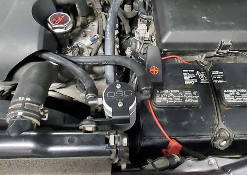 J&L — J&L 07-21 Toyota Tundra 5.7L Driver Side Oil Separator 3.0 - Clear Anodized
Oil Separator - view 2