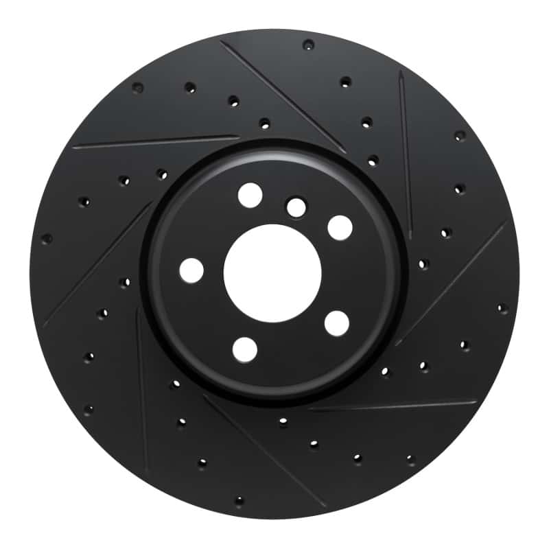 R1 Concepts — R1 16-25 BMW 330e Left Front Drilled & Slotted Black Brake Rotor
R1 Brake Rotor Drill - view 1