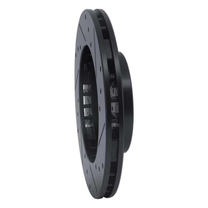 R1 Concepts — R1 87-92 Geo Prizm Front Left Drilled & Slotted Black Brake Rotor
R1 Brake Rotor Drill - view 4