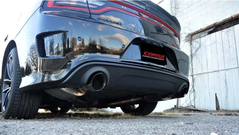CORSA Performance — Corsa 2015-2023 Dodge Charger SRT/Scat Pack/R/T 6.4L Black Xtreme Cat-Back Exhaust
Exhaust - view 7