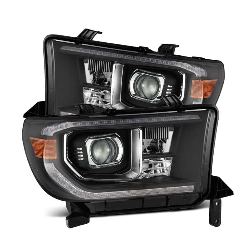 AlphaRex — AlphaRex 07-13 Toyota Tundra / 08-17 Sequoia LUXX-Series LED Proj HL Blk w/Actv Lgt Seq. Sig + DRL
Projector Headlights - view 1