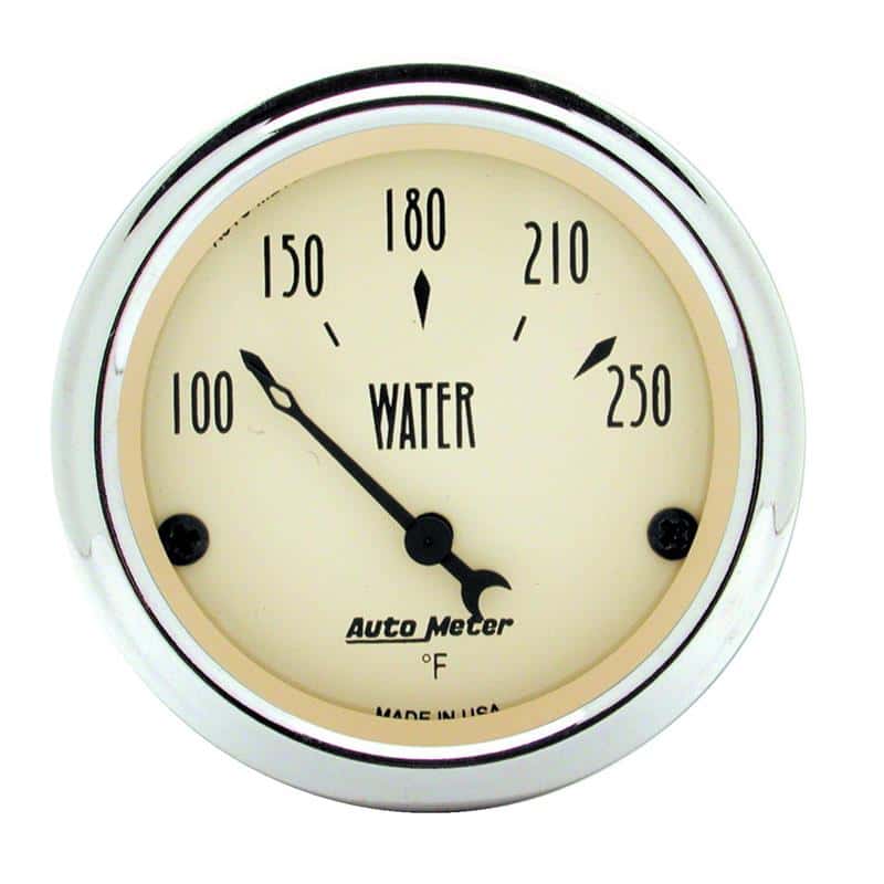 AutoMeter — Autometer 2-1/16 inch Electric Water Temperature 250 Deg F Antique Beige Gauge
GA 2" WTEMP ELEC AB - view 2