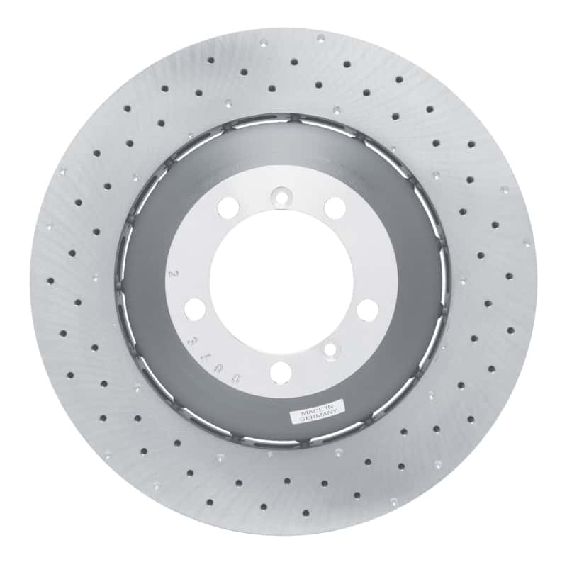 DFC — DFC 10-11 Porsche 911 Left Front Drilled Hi-Carbon Alloy Geomet Coated Rotor
DFC Brake Rotor - view 1