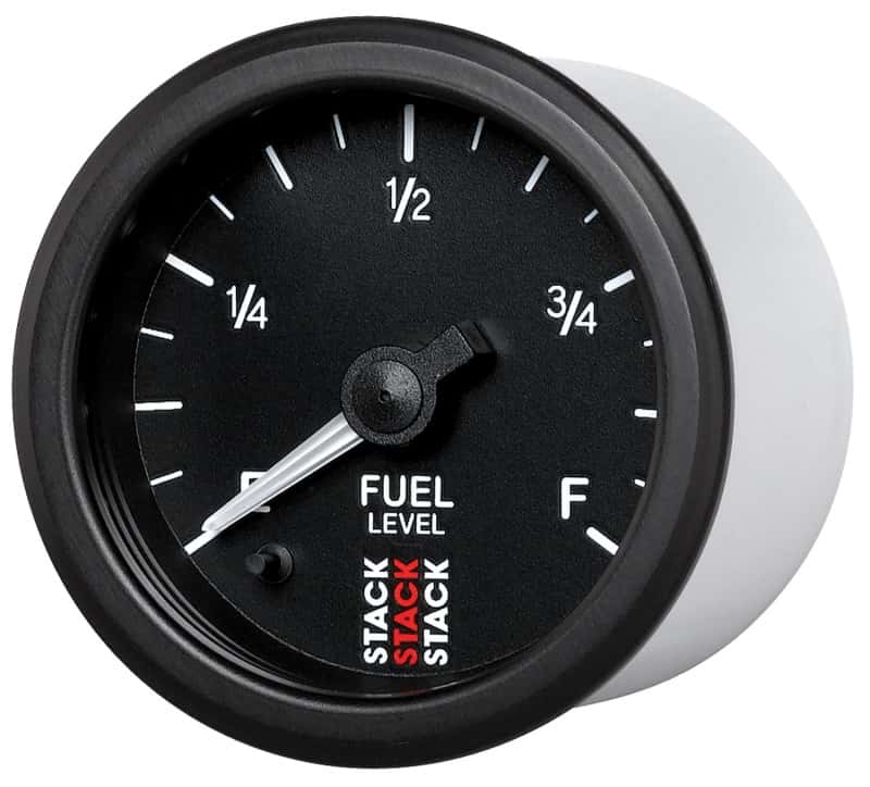 AutoMeter — Autometer Stack Instruments 52mm 0-280 Ohm Programmable Pro Stepper Motor Fuel Level Gauge - Black
Ga Fuel Stpr Bk Univ - view 2