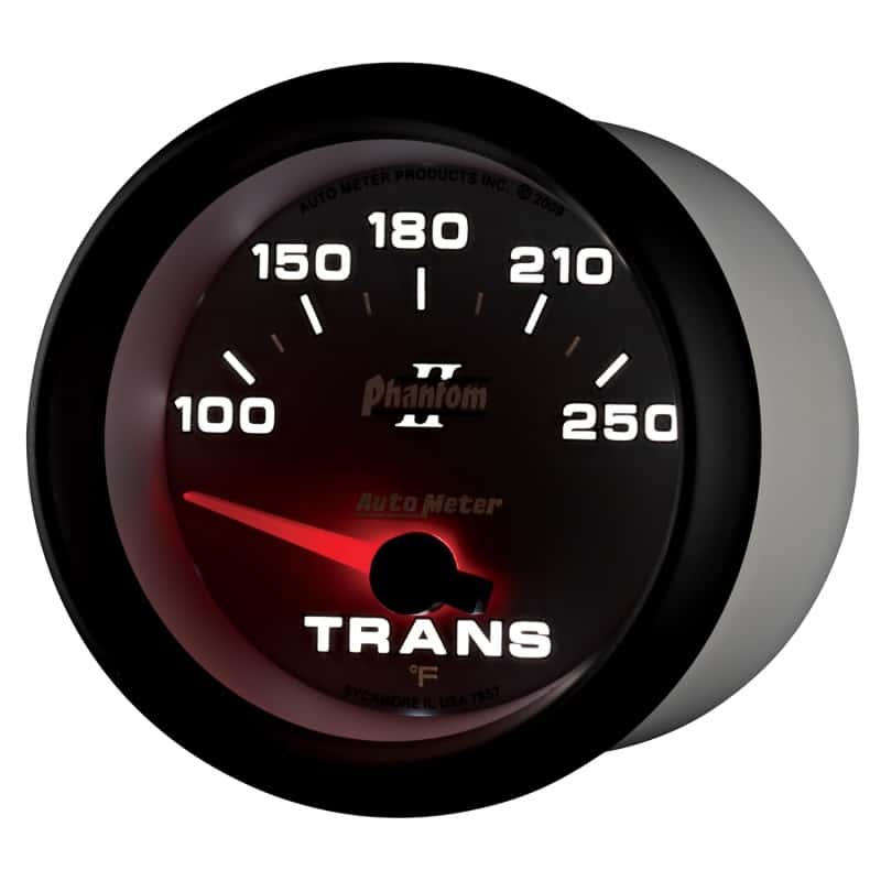 AutoMeter — AutoMeter Gauge Transmission Temp 2-5/8in. 100-250 Deg. F Electric Phantom II
2-5/8" TRANS TEMP, 1 - view 9