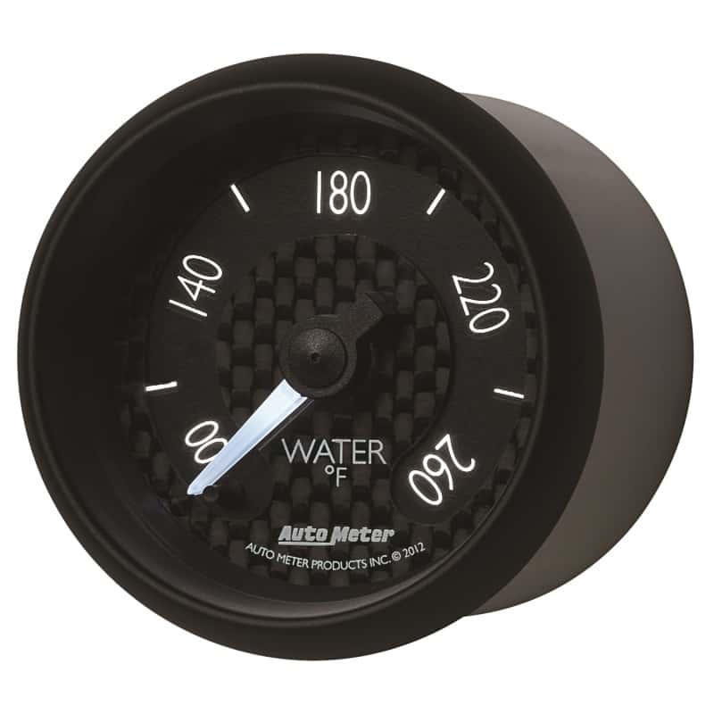 AutoMeter — Autometer GT Series 52mm Full Sweep Electronic 100-260 Deg F Water Temperature Gauge
2-1/16" WATER TEMP, - view 8