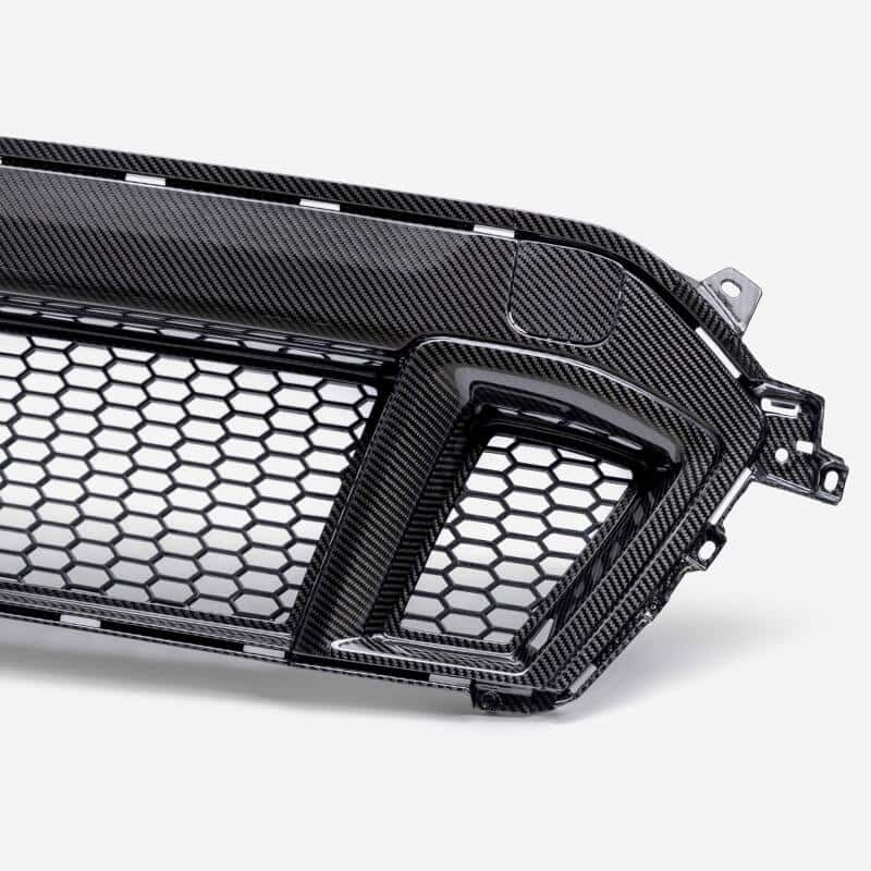 Anderson Composites — Anderson Composites 2024 Ford Mustang GT Carbon Fiber Front Grille - view 5