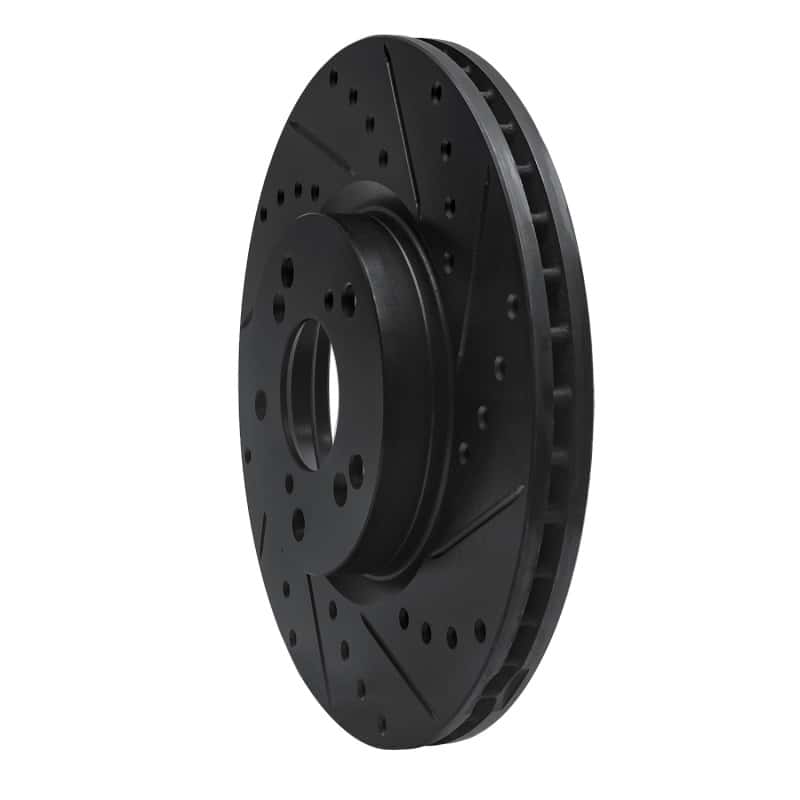 R1 Concepts — R1 02-15 Acura ILX Front Right Drilled & Slotted Black Brake Rotor
R1 Brake Rotor Drill - view 2