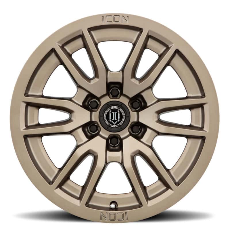 ICON — ICON Vector 6 17x8.5 6x5.5 0mm Offset 4.75in BS 106.1mm Bore Bronze Wheel
VECTOR 6 WHEEL - view 2